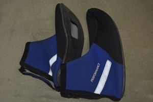 Performance Winter Cycling Shoe Covers Boots Zip Back Fleece Lined Size 9 Men’s