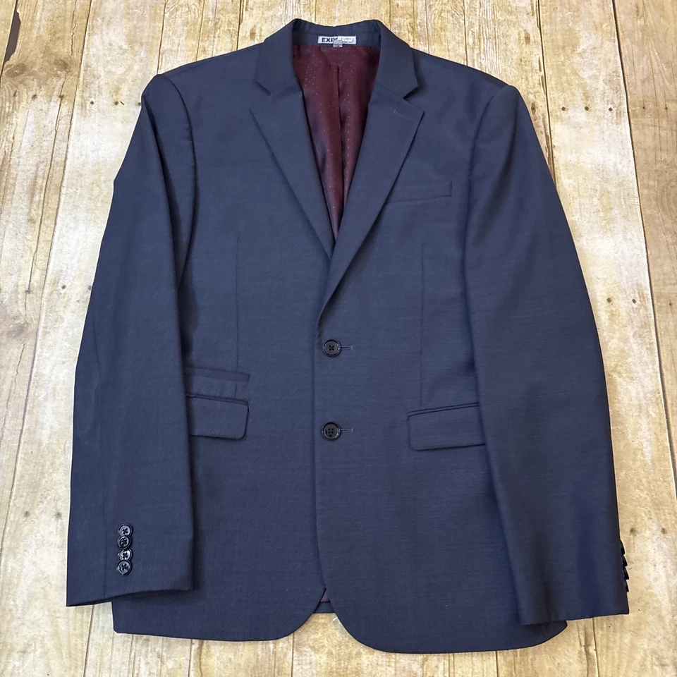 Express Photographer Slim Fit Suit Light Gray 36S 32W 29I - Image 2 of 4