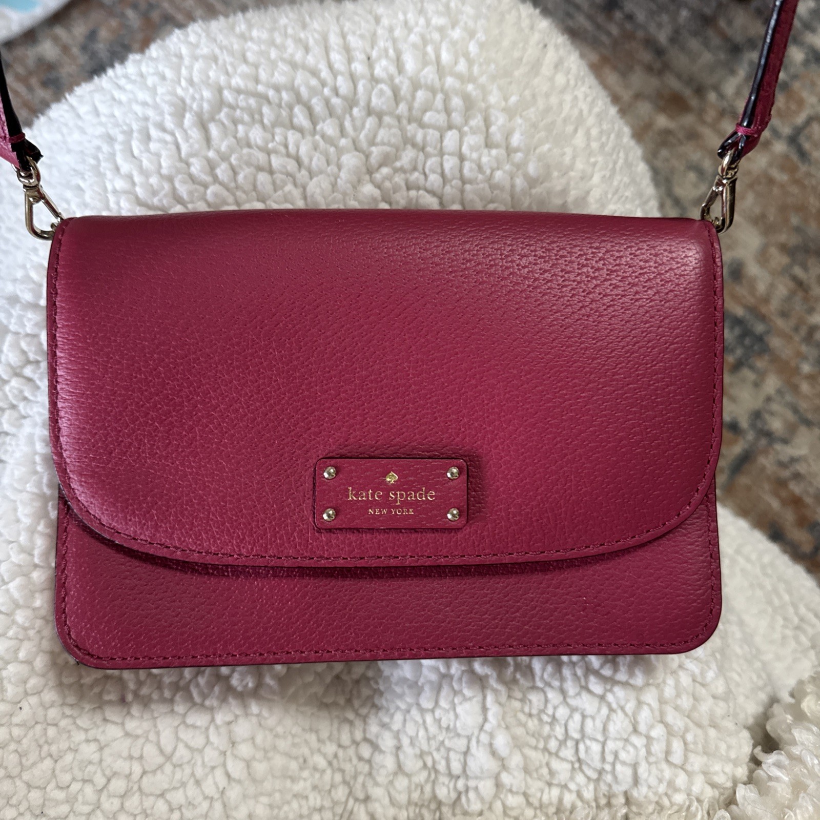 Kate Spade Pink Leather Shoulder Bag Purse
