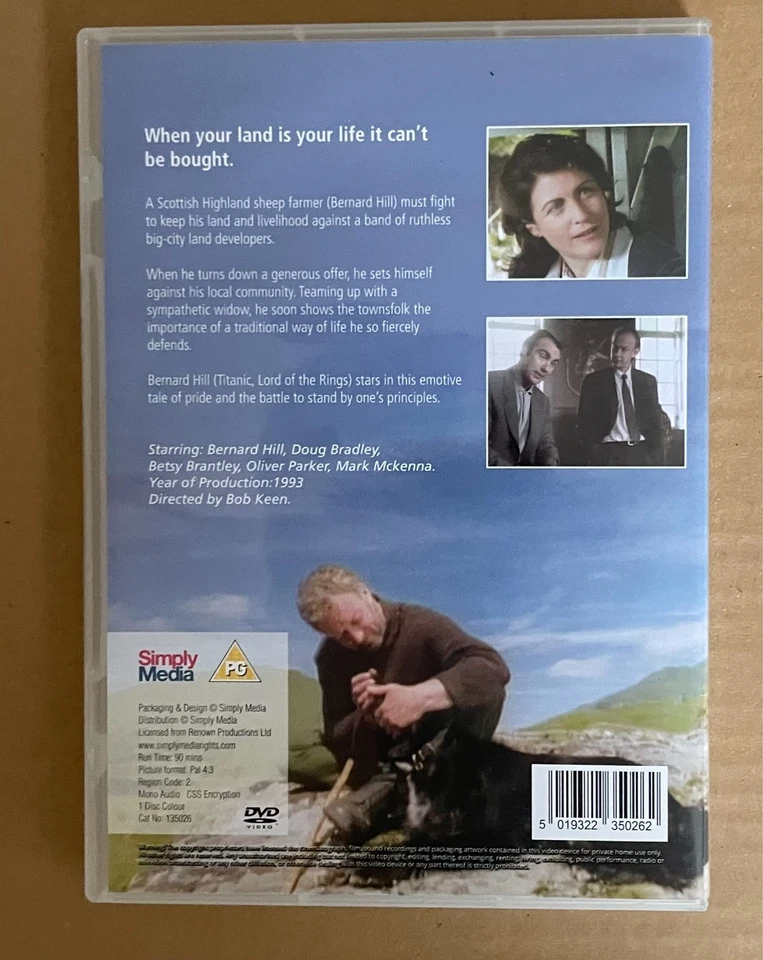 Shepherd on the Rock DVD  Bernard Hill, Doug Bradley, Betsy Brantley - Image 2 of 3