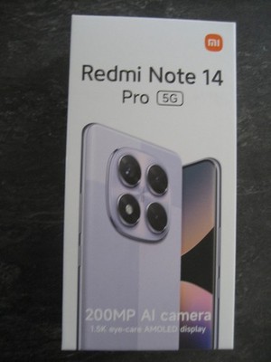 Xiaomi Smartphone Redmi Note 14 Pro 5G 12+512GB 6.67 Zoll NEU+ORIGINAL Verpackt