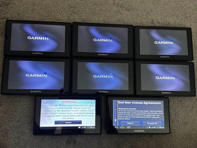 LOT OF 8 GARMIN FLEET 670 LM TRUCK GPS RECEIVERS LIFETIME MAPS BUNDLES