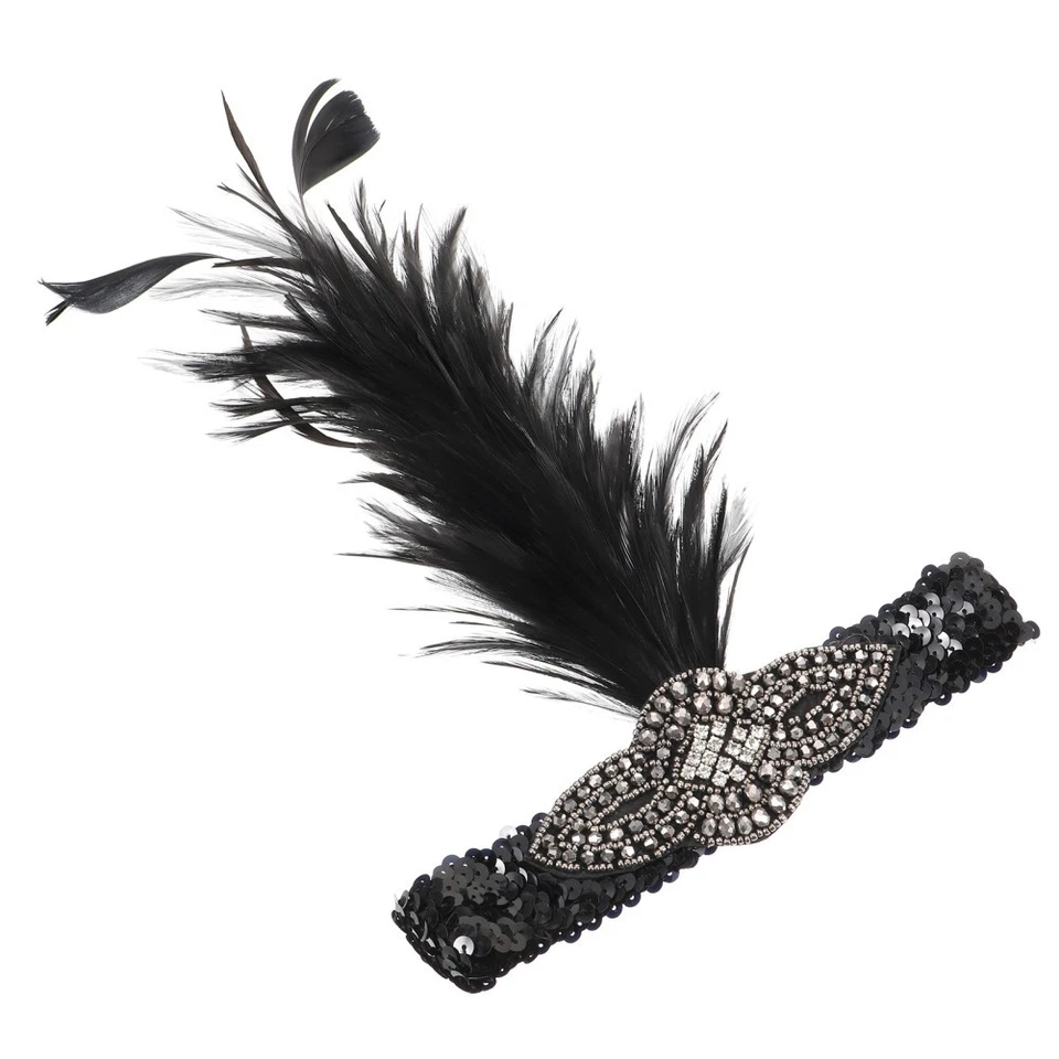  Vintage Accessories for Women Flapper Girl Headpiece Headband Carnival - image 4 of 4