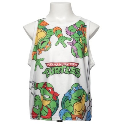 Nickelodeon, Tank­top, Größe: 128, Weiß/Grün/Mehrfarbig, Elasthan/Polyester #rSa