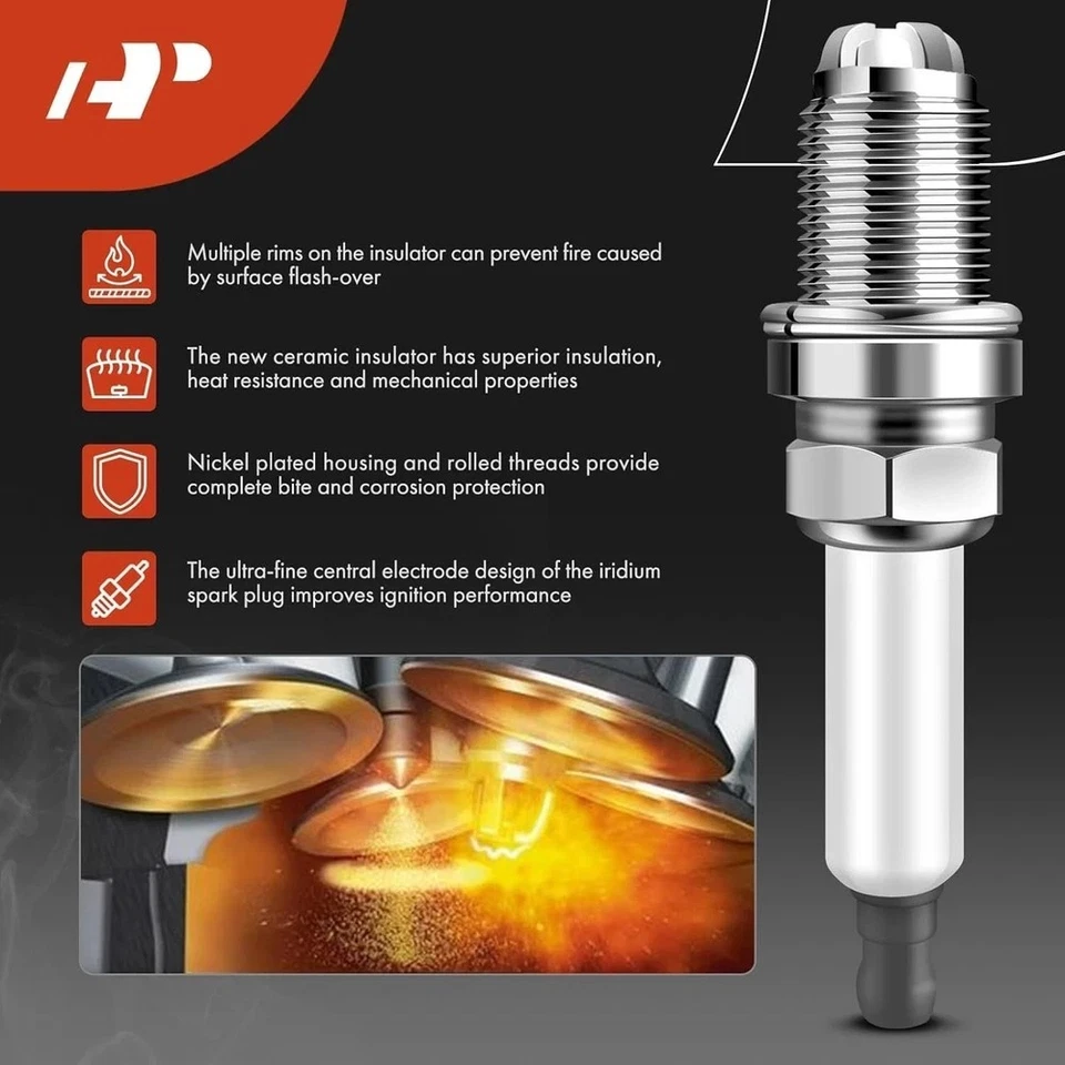 Juego de 4 bobinas de encendido y bujías de iridio compatibles con Audi A3 2004 Foto 4 de 4