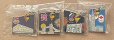 London 2012 Olympic pin badges 4 Jet Set Sports USA, UK, Russia & Canada