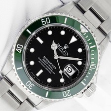 Rolex ROLEX SUBMARINER 16610 DATE STAINLESS STEEL 40MM BLACK - GREEN CERAMIC INSERT