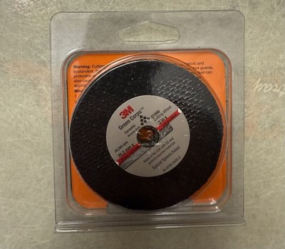 3M 01990 Green Corps 3'' x 1/16'' x 3/8'' Cut-Off Wheel, (Pack of 5)