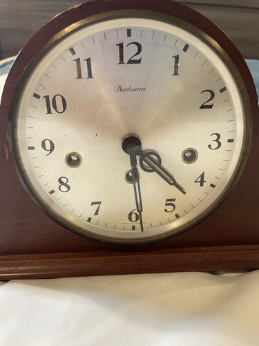 Dunhaven Kaminuhr Made in Germany Emil Schmeckenbecher Werk 340-020 - Bild 2 von 8