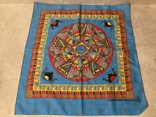 Vintage Hav A Hank Southwestern Aztec Tribal Bandana Hankerdchief 