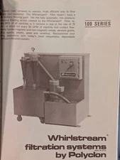 Polyclon W20-100CS Installation/ Operating Manual for Whirlstream Filtration Sys