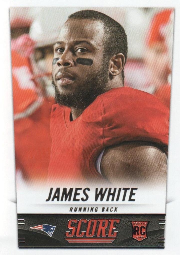 2014 Score Football #377 James White RC New England Patriots