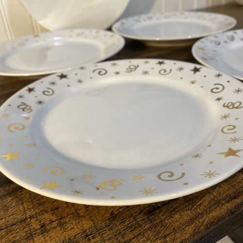 Pampered Chef Lot of 4 NIB Celebration Party Salad Plates Retired Vintage 1996 - Picture 2 of 5