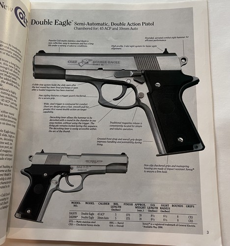 1990 Colt Firearms Catalog Poster Quality Rifles Handguns Photos 19 pages - Picture 5 of 8