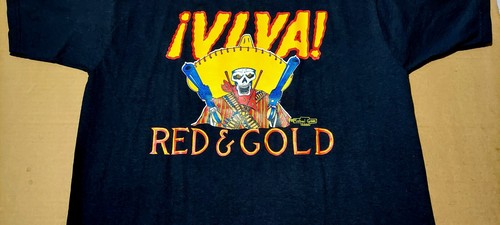 Bandidos MC Support Short Sleeve T-Shirt from 2003 ~ Skeleton Bandido w/ Pistols - Picture 5 of 17