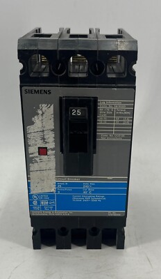 Siemens ED23BO25 Circuit Breaker 25A 240V 3 Pole  (6197)