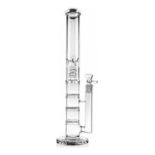 16.5" Heavy Glass Bong Hookahs Honeycomb Percolator Water Pipe Bowl for Smoking