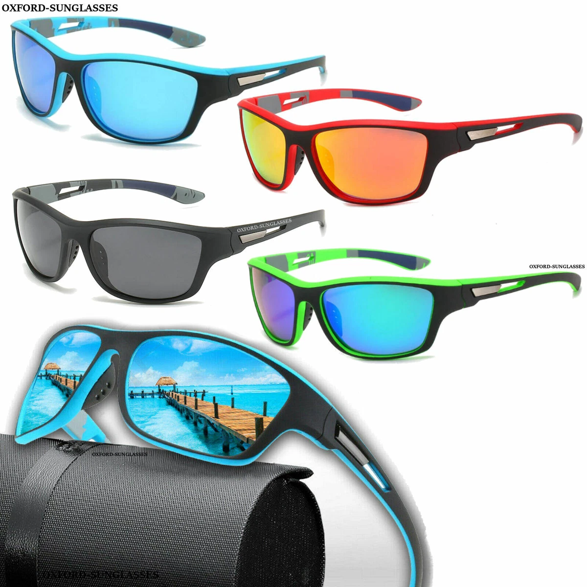 Mens Polarized Sunglasses Women Retro Square Sport Driving Cycling Fishing  UV400