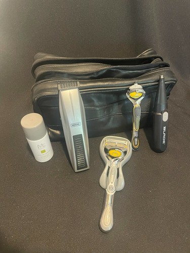 Wahl and Blade Trimmers Battery plus Gilette Razors (2), Travel Bag and Cream - Picture 3 of 8
