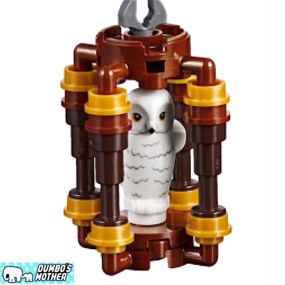 LEGO Harry Potter Minifigure Animal : Hibou blanc avec Hedwige à bec noir 