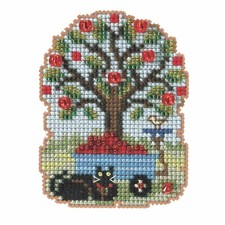 Apple Harvest Beaded Cross Stitch Kit Mill Hill 2022 Autumn Harvest MH182226