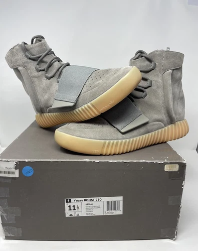 Yeezy Boost 750 Grey Gum Size 11.5 BB1840 Authentic Rare Kanye West 