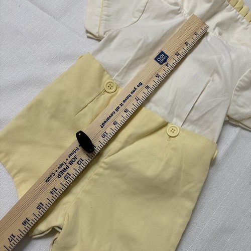 Pantalones Elegantes Vintage Lynley Designs of New Orleans Niños 9-12 mos 15-18 libras Amarillo - Imagen 8 de 12