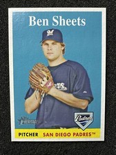 BEN SHEETS #298 2007 Topps Heritage QTY Milwaukee Brewers
