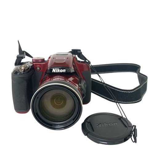 Nikon Coolpix P610 16.0 MP Digital Camera Red W/AC adapter, cable