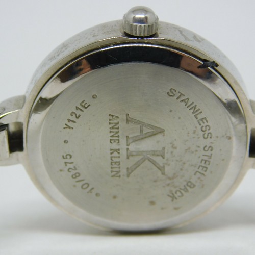 Anne Klein Diamond 10/8275 Silver Tone Quartz Analog Women's Watch Sz. 5 1/2" - Picture 4 of 6