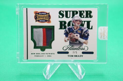 2021 Flawless Super Bowl Swatches Emerald /5 #9 Tom Brady SSP R6220J