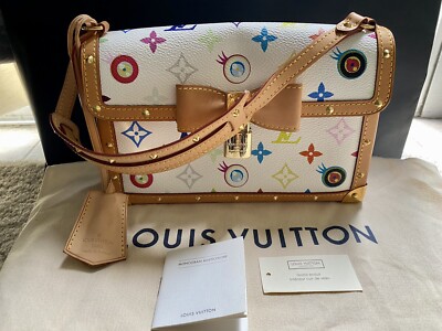 LOUIS VUITTON EYE MISS YOU BAG WHITE MULTICOLOR MONOGRAM RARE