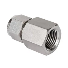 FITOK 316 SS 1/4 in Tube OD x 1/4 Female NPT Compression Tube Fitting Connector