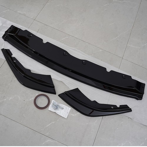 Gloss Black Front Splitter Spoiler Lip For BMW 1 Series F40 M Sport 2019-2023 - Picture 4 of 12