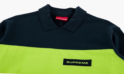 SUPREME POLO CREW NECK NAVY - LARGE | eBay 