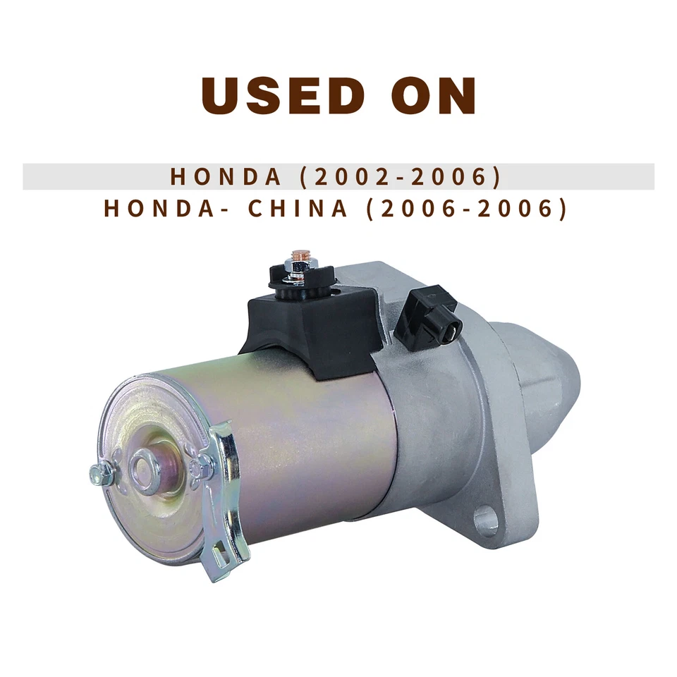 Starter For Honda CR-V CRV Accord Element 2002-2006 2.4L 17844 31200-PPA-505 Foto 2 de 4