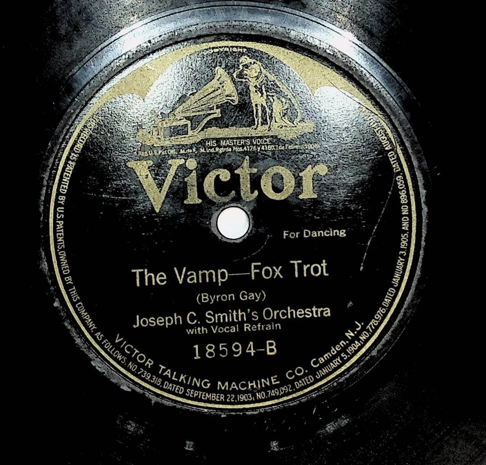 1919 Joseph C. Smith Orchestra Tell Me The Vamp 78 Record Foto 2 de 2