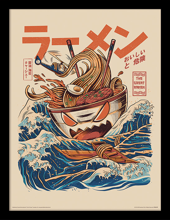 Ilustrata - Great Ramen - Official 30 x 40cm Framed Print Wall Art - FP12917P-PL