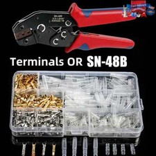 1-801PCS Male Female Bullet Electrical Wire Connectors Crimp Terminals 3.9mm