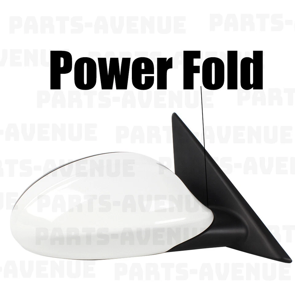 Espejo retrovisor lateral derecho blanco para BMW 323i 328i 330i base sedán 2006-2008 3 pines Foto 3 de 4