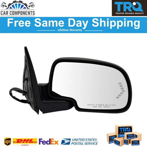 TRQ Mirror Power Folding Heated Memory Turn Signal PTM Right For 2001-2006 Chevy
