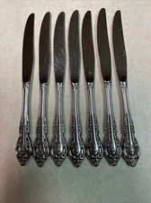 Oneida Community “BRAHMS” Stainless Steel Flatware Dinner Knives Set of 7 *READ*