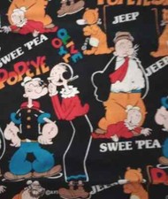 popeye-olive-oyl-fun-fabric-scrap-85-x-65-inch-1pc-new