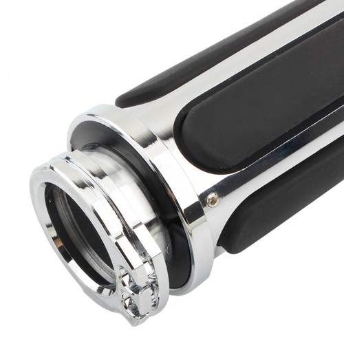 CNC Handle Bar Hand Grips for Harley Touring Street Glide Softail Sportster 1200 - Picture 5 of 7