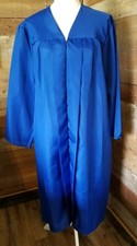 Graduation Choir Costume Robe Gown Royal BLUE by Jostens Sz 5'4" - 5'6"