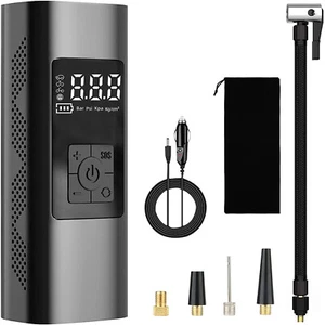 Portable Tire Inflator Mini Air Compressor HandHeld Pump for Car Bike Motorcycle