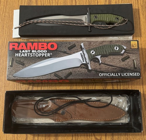 Rambo Last Blood Heartstopper 9” Knife and Sheath - Picture 13 of 13
