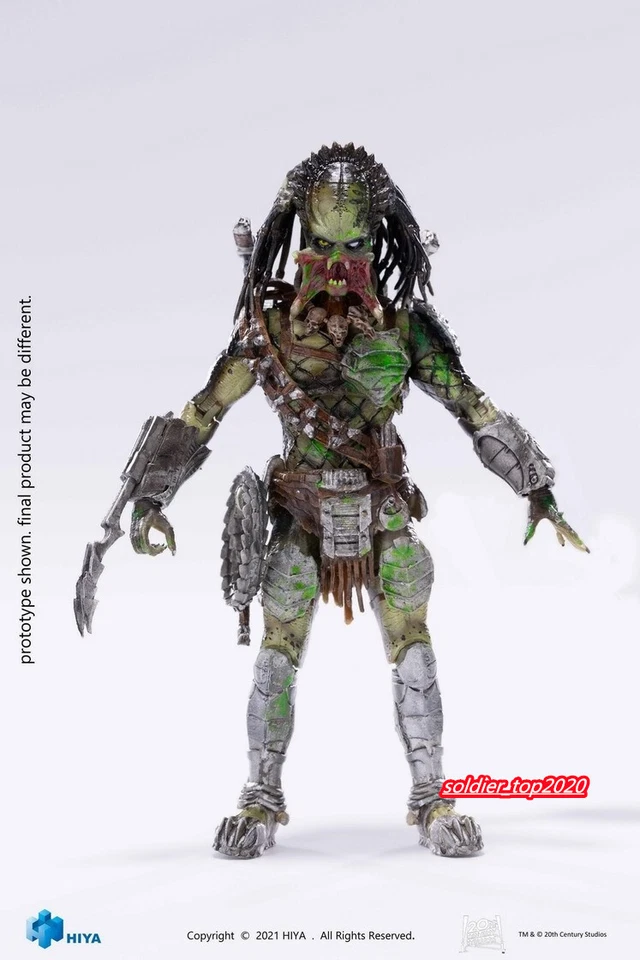 1/18 HIYA LP0124 Alien Predator Battle Damaged Wolf hero Blood Figure Doll Toy - Image 4 of 4