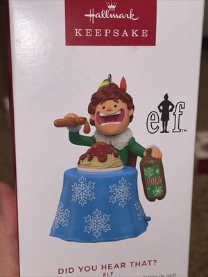 NIB 2023 Hallmark Christmas Ornament ELF Buddy DID YOU HEAR THAT? Magic Sound