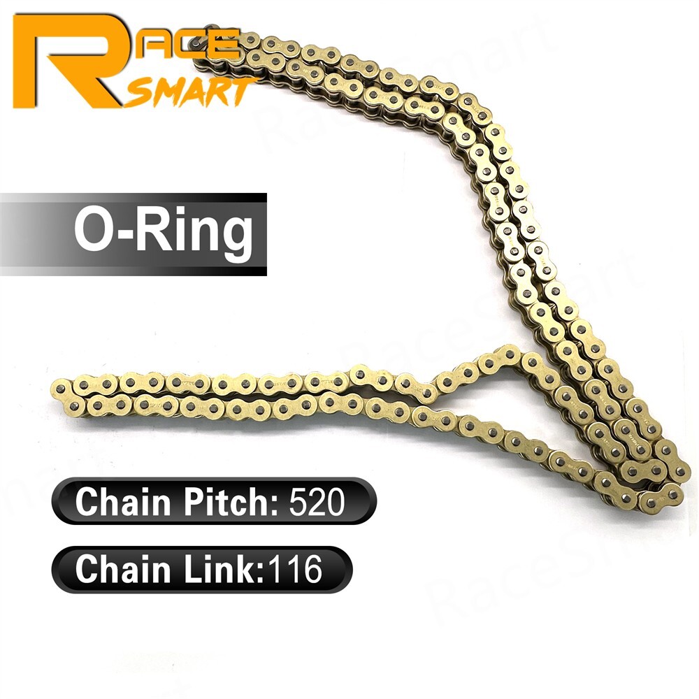 520 Pitch 116 Link O-Ring Drive Chain For Kawasaki Ninja 400
